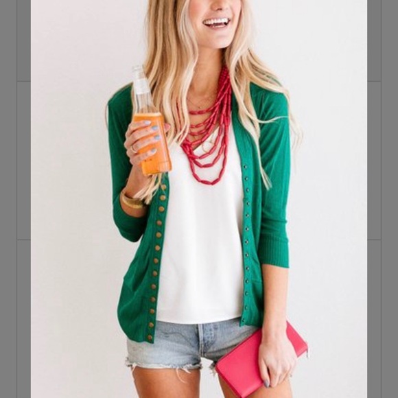 Zenana Outfitters Sweaters - Zenana Outfitters 3/4 Sleeve Cardigan